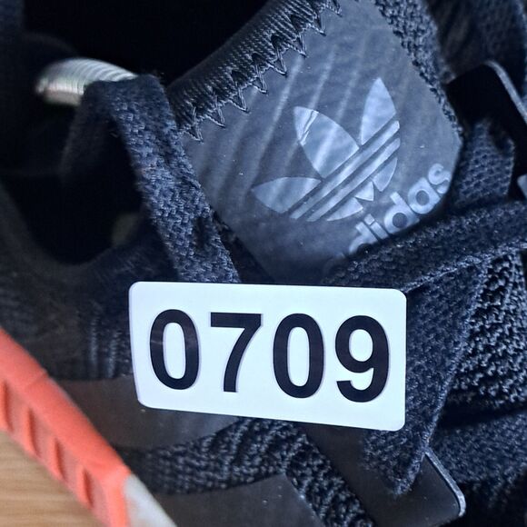 Adidas NMD R1 Men’s 11 Core Black Raw Amber Running Sneakers AQ0882 Shoes - Picture 12 of 12